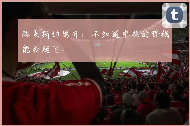 路易斯的离开,不知道申花的锋线能否起飞!